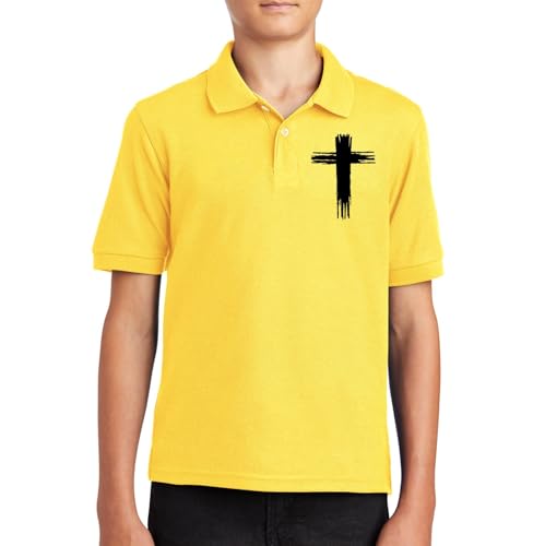 Girls Golf Collared Polo Shirts Kids Short Sleeve School Uniform Girl Cross Embroidery Golf Shirt Casual Clothes2