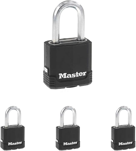 Miniatura 11 de Master Lock Magnum - Candado resistente para exterior de alta resistencia con llave, cuerpo resistente a la intemperie y grillete resistente a