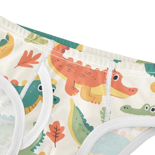 KLL Cute Cartoon Alligator Crocodile Palm Boys Toddler Soft Briefs Breathable Children Panties4