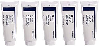 5 Pack Medical Grade Vaseline Pure Ultra White Petroleum Jelly, 3.25 oz