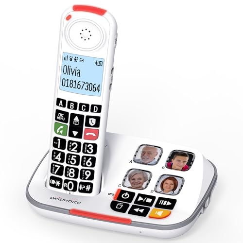 Swissvoice 2355 Cordless Big Button Phone with Answer Machine