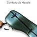 yinfente Cello Case 4/4 Full Size Carbon Fiber Embedded Handle,Hard Shell With Lock & Backpack Straps,Wheels Waterproof And Lightweight Cello Hard Case 4/4 For Musicians