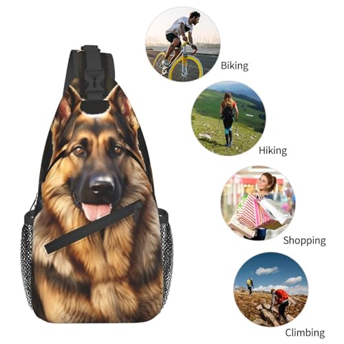 Bolso Bandolera Cruzado para Hombre y Mujer Negro miniatura 6
