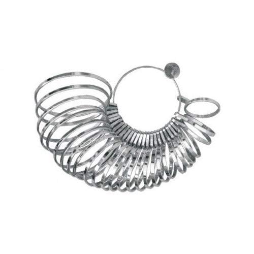 Lucky Store Handy Brass Bangle Sizer for Measuring Hand or Bangle Size No 1 to 27 Silver