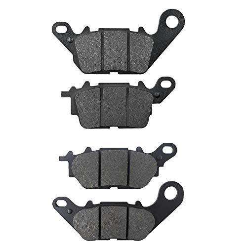 AHL pastillas de freno delanteras y traseras de motocicletas compatible con YAMAHA GPD 125 A - N-MAX/2DS1 2015-2017