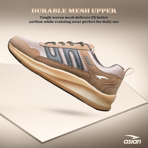 Image of ASIAN Men BOSS-02 Running and Casual Wear Running Shoes with Laces, Lightweight and Comfortable Shoes for Men & Boys, Ideal for Sports, Gym, Walking, and Daily Use