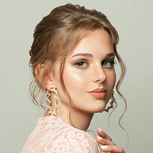 5 Pieces Hair Clip Combs Metal Wire Hair Combs Wire Twist Bridal Wedding Veil Combs (Black,30 Teeth) #TOP3