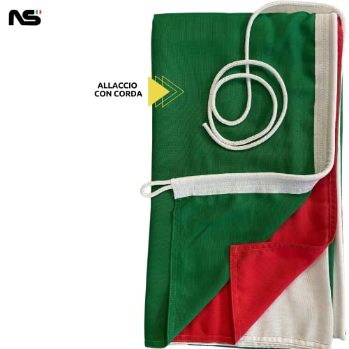Bandiera Italia cm100x150 da Esterno Tessuto Pesante Stamina Nautica di 220gr ml | NS Bandiere