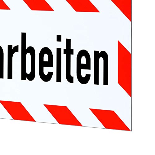 LOHOFOL magnetic sign maintenance work, Rot, 35x11cm - Image 3