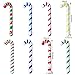 Inflatable Christmas Candy Cane Blow Up Candy Sticks for Christmas Decorations Party Favors Christmas Themed Birthday Party Costume Accessories Photo Booth Props Party Supplies Set of 8 Counts