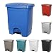 TIENDA EURASIA® Cubo de Basura con Pedal para Cocina - 35L - Material de Plastico Reciclado Ecológico - Medidas: 40X33X47 cm (Azul)
