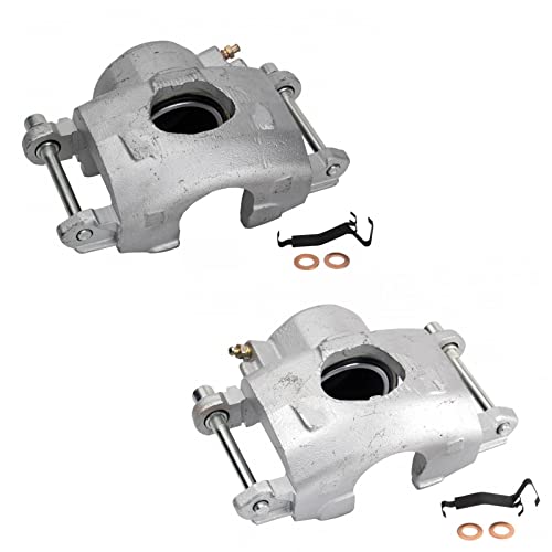 New Front Disc Brake Caliper with Hardware LH & RH Side Set Compatible with 1978-2002 Chevy Astro C10 Fits For GMC C1500 Truck Oldsmobile Omega Pontiac Bonneville Cadillac Brougham, for CLA35422