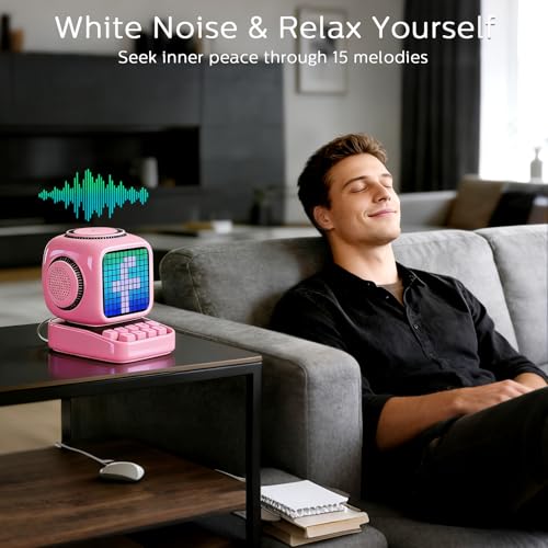 tiffhome Smart Bluetooth Speaker with Wireless Charger Digital Alarm Clocks for Bedrooms - 15W Fast Wireless Charging Station with 3 Modes - Portable Speaker Gifts for Men Women - Image 5