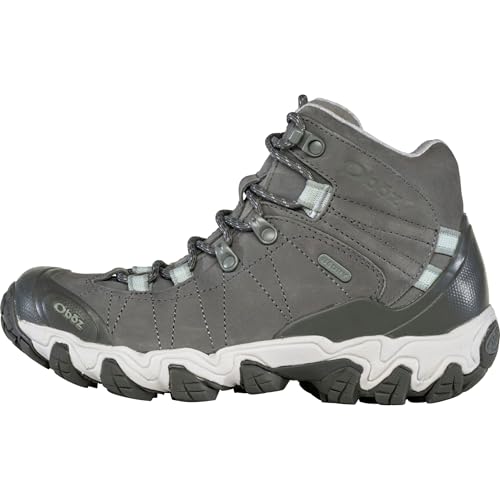 Oboz Women's Bridger Mid B-Dry Hiking Boot, Hazy Gray, 7 Medium