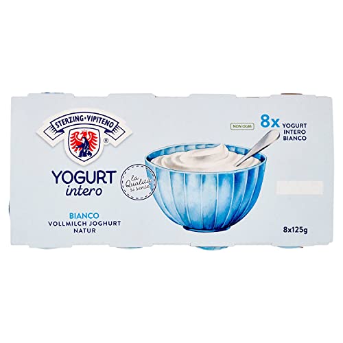 Sterzing Vipiteno Yogurt Intero Bianco, 8 x 125g