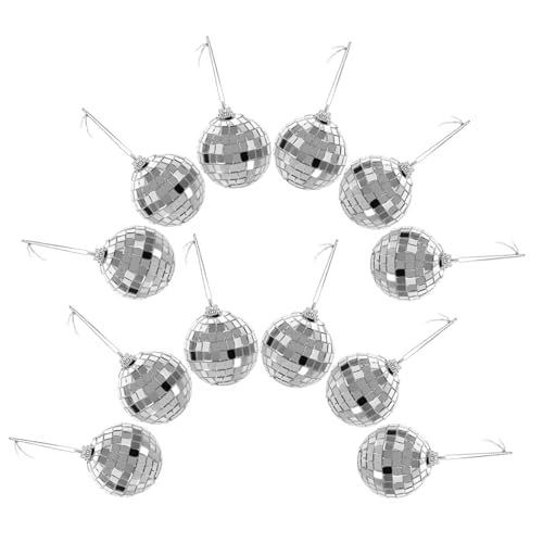 Bola de discoteca Ciieeo de 12 piezas con espejo reflectante para colgar en fiestas