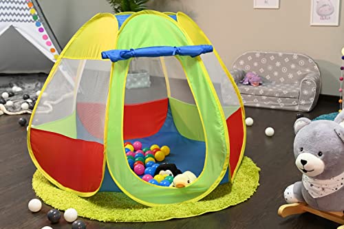 Knorrtoys 55323 - Bällebad Bellox inklusive 50 Bälle, Spielzelt, bunt, 100 x 100 x 90 cm