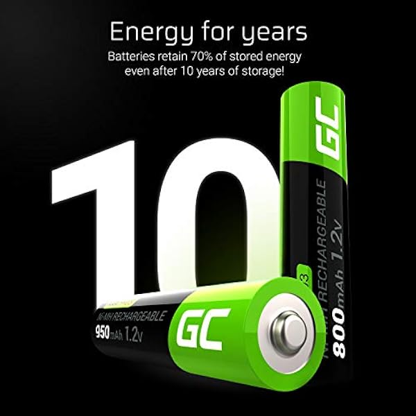 Аккумуляторные батарейки Green Cell Stick 4x AAA HR03 800mAh