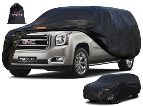 Image of Kayme 7 Layers SUV Car Cover Custom Fit for GMC Yukon XL (2000-2026) Waterproof All Weather for Automobiles, Outdoor Full Cover Sun UV Rain Protection.