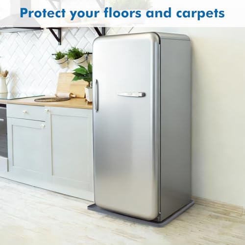 23.3"x23.3"x0.8" Silicone Mini Fridge Mat, AC Drip Pan Protector, Grey by Dersyer - Used condition - Image 6
