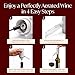 Vin Fresco Electric Wine Dispenser and Red Wine Aerator - One Button Electric Wine Aerator - Built in Wine Pourer Spout Aerator - Pumps and Dispenses Wine, Fits Most Bottles (White & Rose Gold)