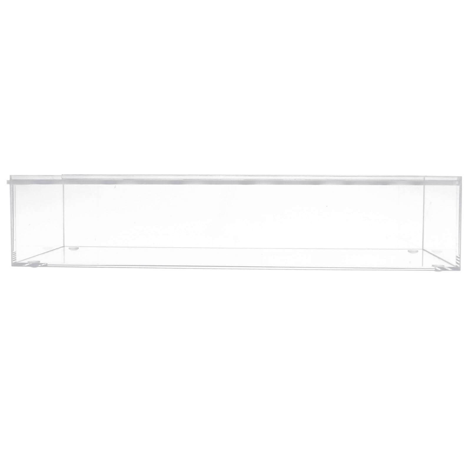 Florero acrílico rectangular de 30cm transparente con 12 agujeros para comedor