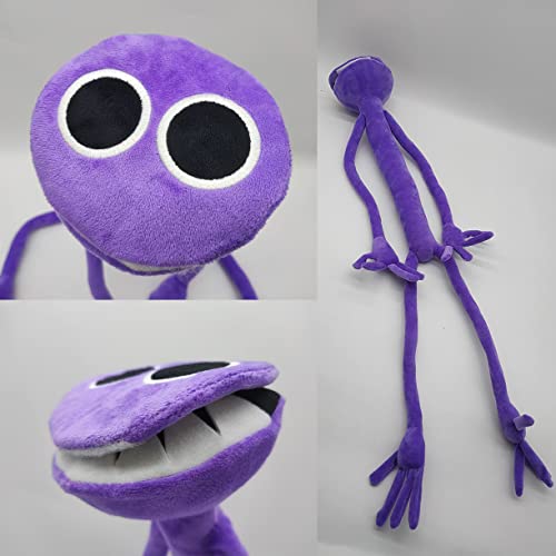 80cm/31.5in Rainbow Friends Flip flap Plush Purple, Upgrade Horror Game Rainbow Friends Door Plush T