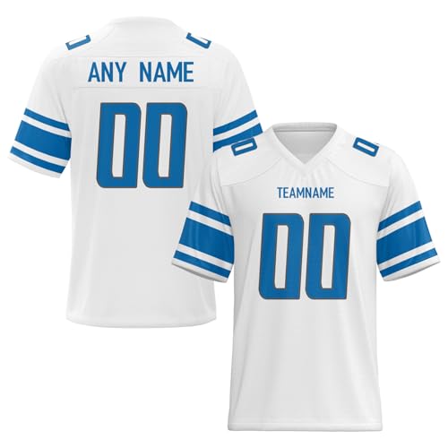 Custom Football Jersey Personalized Football Shirt Printed/Stitched Name & Number for Men Women and Youth - Image 5