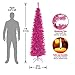 National Tree Company Artificial Christmas Tree, Pink Tinsel, Includes Stand, 7 feet
