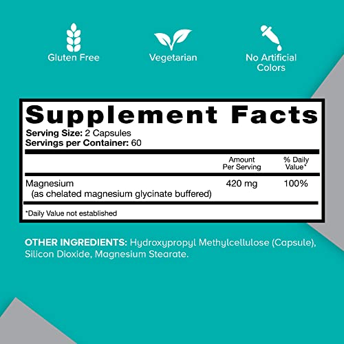 Qunol 9056 Magnesium Capsules 420Mg, High Absorption Magnesium Supplement thumb #3