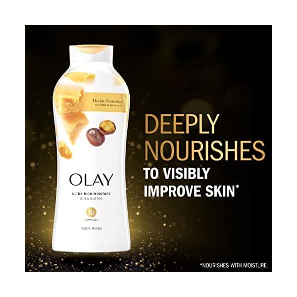 Olay Ultra Moisture Shea Butter Body Wash, 22 oz, (4 Count) – Bild 3