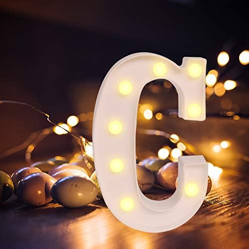 Light Up Letters,Alphabet LED Letter Lights Warm White Night Light Letters for Home Party Bar Wedding Festival Decorative (F)
