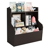 ZoomBuggy Multifunktionales Kinder Bücherregal & Spielzeugregal – 3-stöckiges Aufbewahrungsregal mit Fächern, ideal zur ordentlichen Aufbewahrung in Kinderzimmer, Wohnzimmer oder Kindergarten – Farbe: