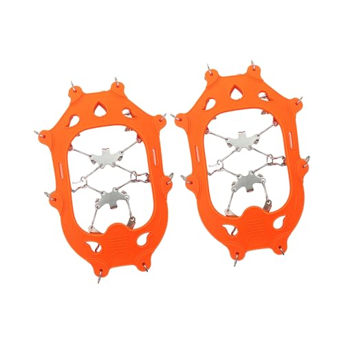 Crampones de 19 dientes de acero inoxidable para botas de nieve y montaña 2