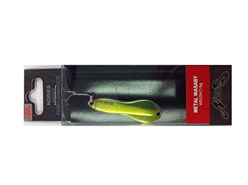 ノリーズ(NORIES) メタルジグ メタルワサビー 8g グリーンバックイエローゴールド BR-139 9118