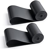 YunSCM 26x4.0 Inch Rim Strip Rim Tape Fat Tire Liner PVC Inner Tube Cushion Protector Anti Puncture for Bikes (Black) 2-PCS