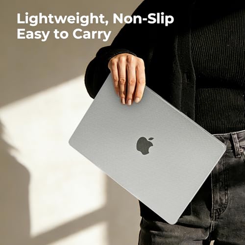Image of EooCoo for MacBook Air 13 inch Case M5 /M4 /M3 /M2 2026-2022, Dots Clear | Secure Grip, Fit for Mac Air 13.6 inch, Hard Shell & Keyboard Cover & Screen Film & Type-C Included, A3449 /A3240 /A3113 /A2681