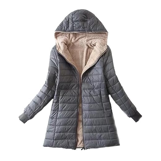 2024 Manteau Femme Doudoune Femme Veste Chaude d'Hiver pour Femmes Mode Manteau à Capuche Hiver éPaissir Parka Polaire Chaude en Peluche Blousons Avec Fermeture à Glissière Slim Fit Veste Pas Cher