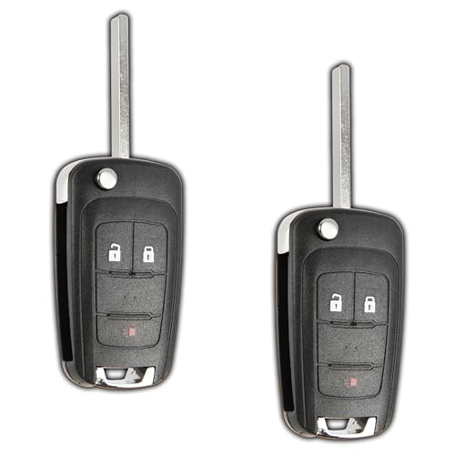 2X KeylessOption Key Fob Replacement for 2010 2011 2012 2013 2014 2015 2016 2017 2018 2019 Chevrolet Chevy GMC Buick Remote, 3-Button OHT01060512, Programming Guide Included
