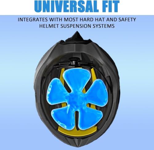 Image of Head Gel Ice Pack for Helmets,Head Gel Ice Pack, Helmet Ice Packs, Used for Catcher Helmets,Relieve Summer Heat and Keep Cool, Reusable Cooling Insert for Outdoor Sports, Riding (2PCS) (Blue 3)