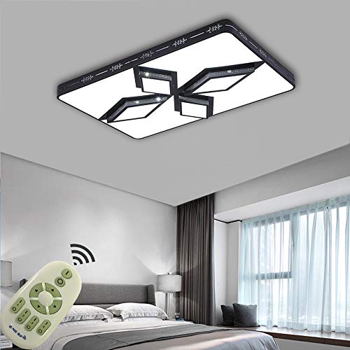 Preisvergleich Produktbild MIWOOHO Deckenleuchte 72W Dimmbar LED Deckenlampe Wohnzimmer Lampe Modern Deckenleuchten Kueche Badezimmer Flur Schlafzimmer [Energieklasse A++]