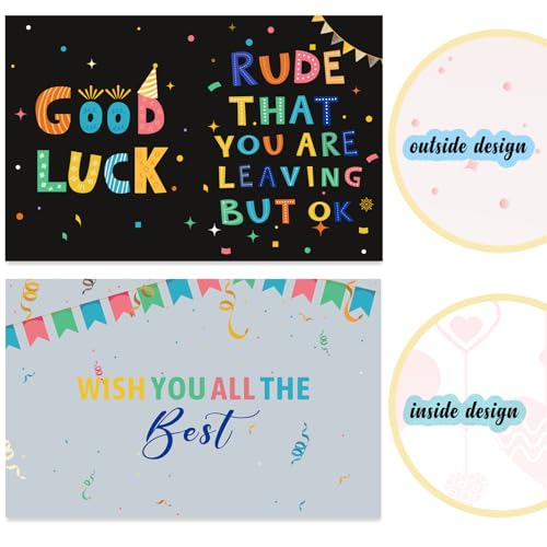 Image of We Will Miss You Card,Farewell Party Decorations, Jumbo Farewell Card With Envelope, Funny Going Away Gift for Coworker Men Women, Goodbye Good Luck Retirement Guest Book Party Supplies (14x22iinch)