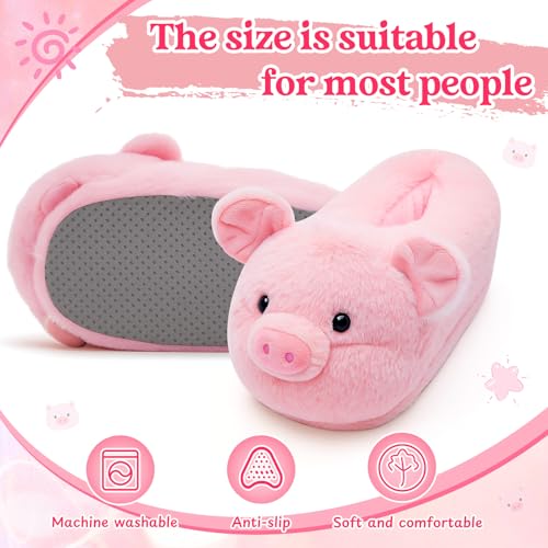 Fuzzy Slippers with Socks for Women Men Funny Plush Animal Slippers for Teen Girls Boys Winter Christmas Home Lovers Gifts2