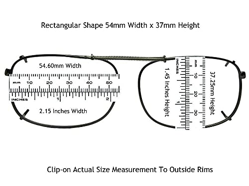 Rectangle Polarized Clip-On Sunglasses for Men and Women, Fits Onto Eyewear Frame– Clip-On Sunglass for Eyeglasses3