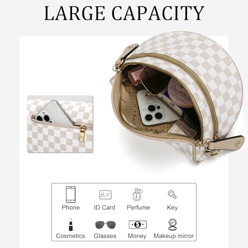 Image of KKXIU Crossbody Sling Bag for Women Trendy Fanny Pack Vegan Leather Chest Bag | Trendy