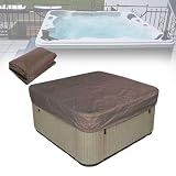 Quadratische Whirlpool-Abdeckung,90.9x90.9x11.8in Abdeckung für Außenwhirlpools,Ersatzschutzhülle...