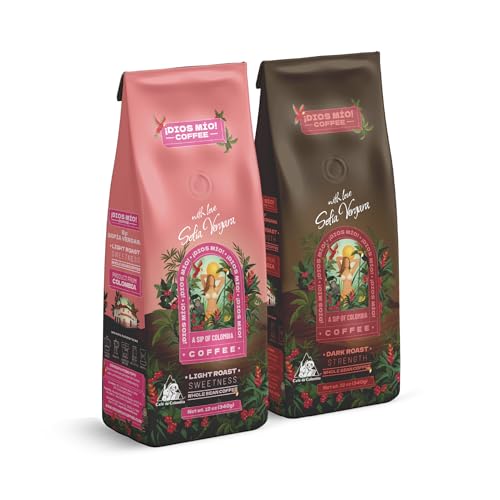 Dios Mio Coffee by Sofia Vergara, Café Premium en Grano 340 g Pack 2