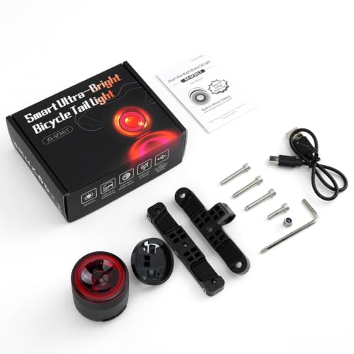 Esaytool Variable Brightness Bike Tail Light, Brake Sensing Bicycle Rear Light, 800 mAh USB-C Rechargeable, 4 Lighting Modes, IPX6 Waterproof, Auto On/Off, Saddle Mount Taillight - image 9