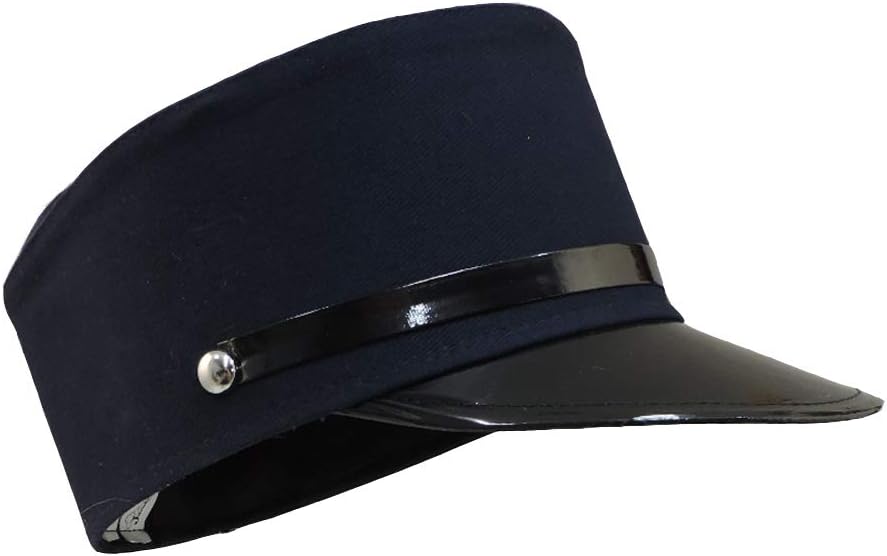 Adult Navy Blue Train Engineer Conductor Driver Hat Costume Accessory