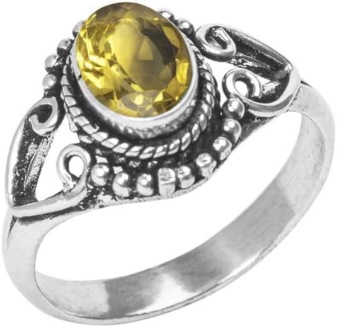 Miniatura 16 de Gemstone Ring, Silver Ring, Silver Overlay Handmade Ring, Bohemian Jewelry, Silver Ring For Women Girls All Size US, Anniversary Gift, Gift For Her